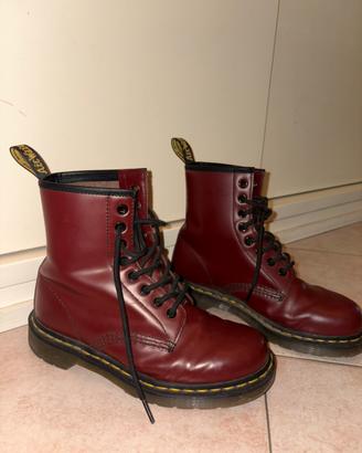 Dr. Martens originali stivali pelle bordeaux
