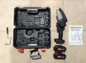 Mini Motosega Elettrica a Batteria 24V - 2 Batter.