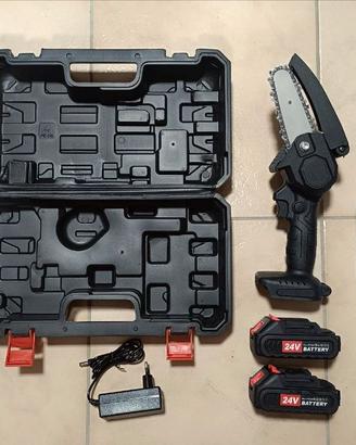 Mini Motosega Elettrica a Batteria 24V - 2 Batter.