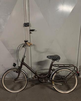 bicicletta pieghevole vintage, Graziella marrone 