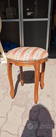 Pouf Sgabello stile Luigi XV-XVI