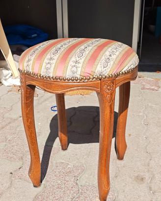 Pouf Sgabello stile Luigi XV-XVI