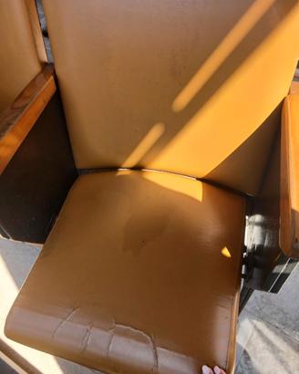 Set sedie vintage stile cinema (1 da un seduta+ 1