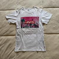 T-shirt uomo – Levi's – Taglia S – Bianca e Rosa