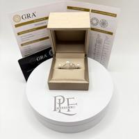 Set anello con orecchini argento e Moissanite