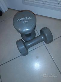 coppia pesi da 5 kg.carnielli