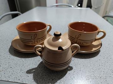 Set da colazione Lui & Lei con zuccheriera