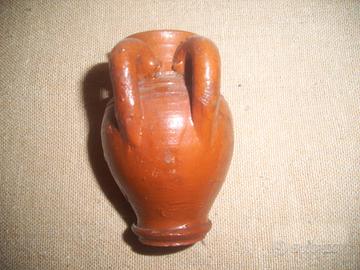 Anfora piccola artigianale 8 cm anni 70