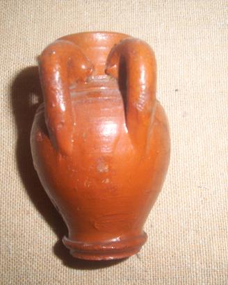 Anfora piccola artigianale 8 cm anni 70