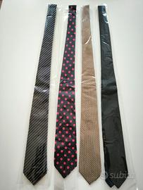 4 Cravatte vintage alta gamma tra cui una Boggi