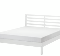 Letto Matrimoniale Bianco in legno