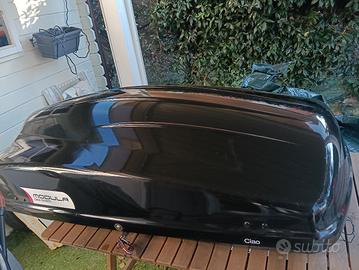 Box da tetto nera MODULA 340 litri

