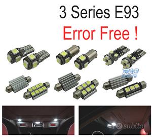 KIT 18 LAMPADE LED INTERNE BMW SERIE 3 E93 CABRIO 