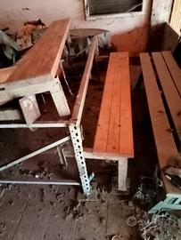 tavolo con panche