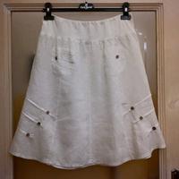 GONNA BIANCA LINO tg 46 NUOVA