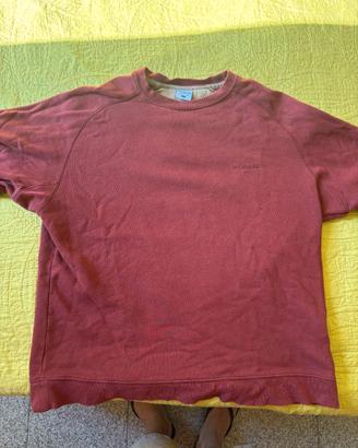 Felpa uomo vintage Columbia ruggine girocollo L