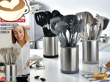 Set Utensili Cucina 12 Pezzi in Silicone