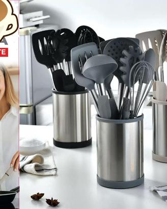 Set Utensili Cucina 12 Pezzi in Silicone