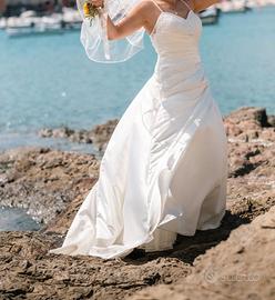 Abito matrimonio in raso di seta