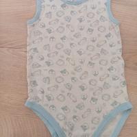 Body a canotta con animaletti 