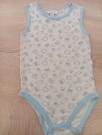 Body a canotta con animaletti 