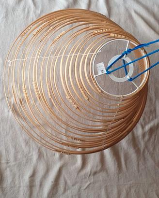 Lampada IKEA ILSBO in bambù - Vintage - Nuovo