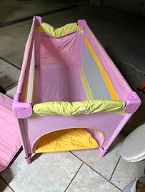 culla da campeggio rosa