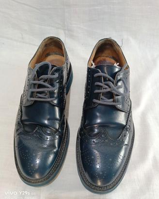 Mocassino inglesina uomo blu tg.41