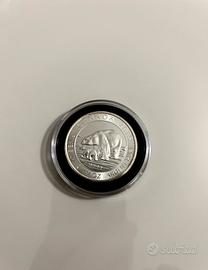 8 dollari Canada orso polare in Argento