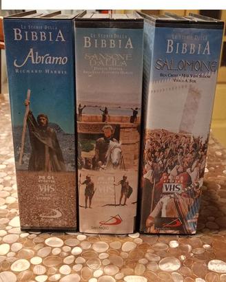 4 COFANETTI DOPPI VHS LE STORIE DELLA BIBBIA