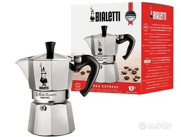 Moka Express Caffettiera, Manico Anti Scottatura