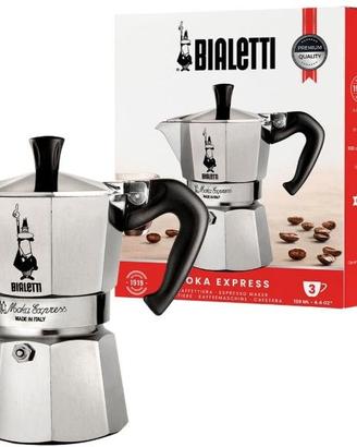 Moka Express Caffettiera, Manico Anti Scottatura