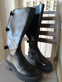 stivali donna tacco basso