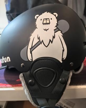 Casco da sciare adulti e ragazzi 50-54cm