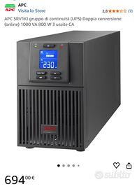 UPS APC SRV1KI 1000VA 800W Online NUOVO