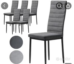 SET 6 SEDIE DA PRANZO NUOVE