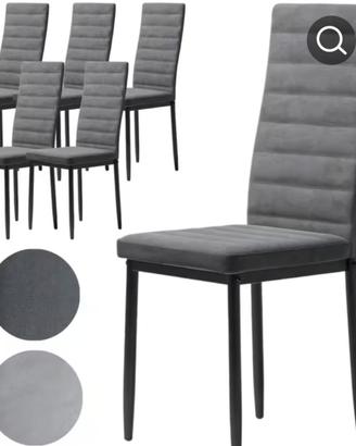 SET 6 SEDIE DA PRANZO NUOVE