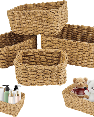 4 Pezzi Cesta Portaoggetti