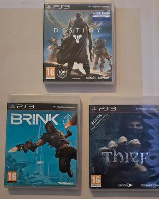Lotto 3 giochi azione PS3