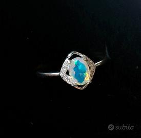 Anello argento e Opale Etiope