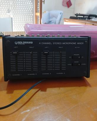 Mixer audio a 4 canali Goldsound