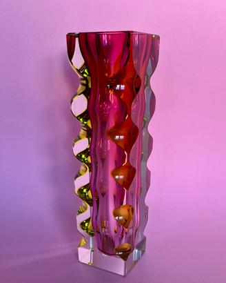 Vaso in vetro boemo Oldřich Lipský Design iconico