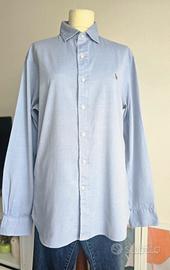 Camicia 100% cotone Ralph Lauren  azzurro tg L