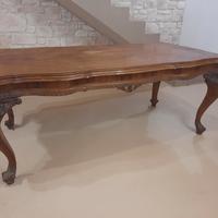 antico tavolo legno stile luigi xv