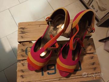 T-bar con plateau tacco largo