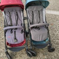 gemellare, 2 passeggini Mast M2 con connettori