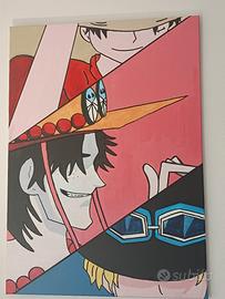Dipinto su tela 50x70  One Piece 