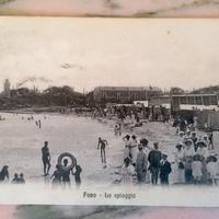 FANO - LA SPIAGGIA - c. 1910 - VIAGGIATA / RARA