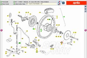 Corona Aprilia RX 50 3-5 marce AP8207054