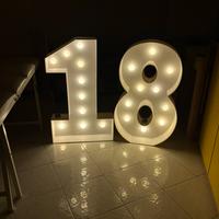 Numero 18 alto un metro